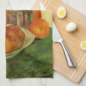 Still Life DecanterとLemons by Vincent van ゴッホ キッチンタオル (四つ折り)