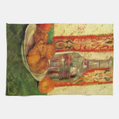 Still Life DecanterとLemons by Vincent van ゴッホ キッチンタオル (横)