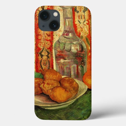 Still Life DecanterとLemons by Vincent van ゴッホ Case-Mate iPhoneケース (裏面)