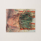 Still Life Flowerpot w Chives by Vincent van ゴッホ ジグソーパズル (横)