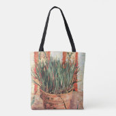 Still Life Flowerpot w Chives by Vincent van ゴッホ トートバッグ (裏面)