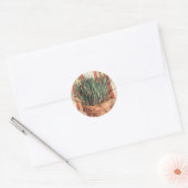 Still Life Flowerpot w Chives by Vincent van ゴッホ ラウンドシール (封筒)