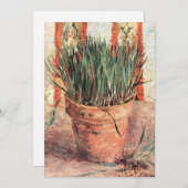 Still Life Flowerpot w Chives by Vincent van ゴッホ 招待状 (正面/裏面)