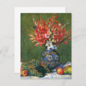 Still Life Flowers and Fruit by Pierreルノアール (正面/裏面)