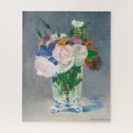 Still life, Flowers in a Crystal Vappenes by Manet ジグソーパズル