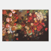 Still Life Flowers in a Vase by Vincent van Gogh ラッピングペーパーシート (正面)