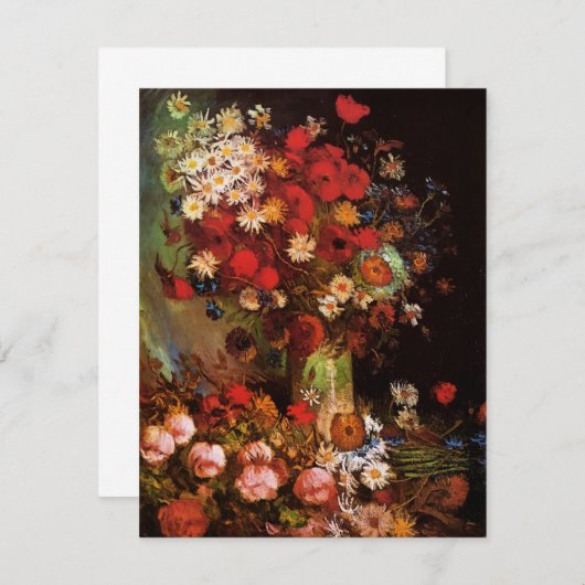 Still Life Flowers in a Vincent vanゴッホ (正面/裏面)