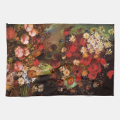Still Life Flowers in a Vincent vanゴッホ キッチンタオル (横)