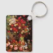 Still Life Flowers in a Vincent vanゴッホ キーホルダー (裏面)