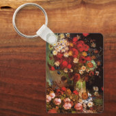 Still Life Flowers in a Vincent vanゴッホ キーホルダー (正面)