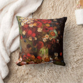 Still Life Flowers in a Vincent vanゴッホ クッション (ブランケット)