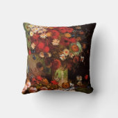 Still Life Flowers in a Vincent vanゴッホ クッション (裏面)