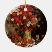 Still Life Flowers in a Vincent vanゴッホ セラミックオーナメント (裏面)