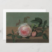 Still Life Flowers on a Ledge by Otto Ottesen (正面/裏面)