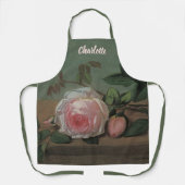 Still Life Flowers on a Ledge by Otto Ottesen エプロン (正面)