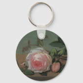 Still Life Flowers on a Ledge by Otto Ottesen キーホルダー (正面)