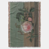 Still Life Flowers on a Ledge by Otto Ottesen スローブランケット (正面縦)