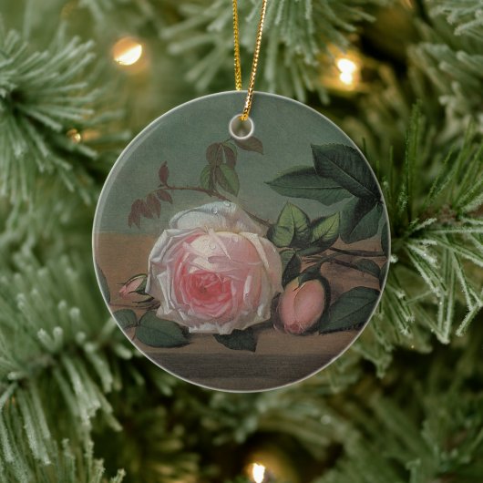 Still Life Flowers on a Ledge by Otto Ottesen セラミックオーナメント (ツリー)