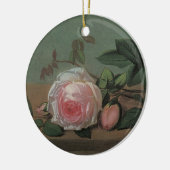 Still Life Flowers on a Ledge by Otto Ottesen セラミックオーナメント (左)