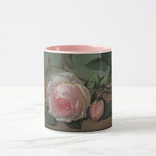 Still Life Flowers on a Ledge by Otto Ottesen マグカップ (中央)