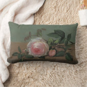 Still Life Flowers on a Ledge by Otto Ottesen ランバークッション (ブランケット)