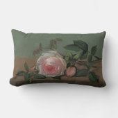 Still Life Flowers on a Ledge by Otto Ottesen ランバークッション (正面)