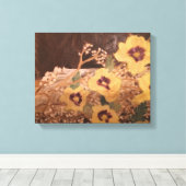 Still Life, Flowers within a Log SARR キャンバスプリント (インサイチュ (ウッドフロア))