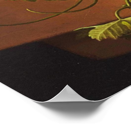 Still Life Fruit and Flowers by Adelheid Dietrich ポスター (角)