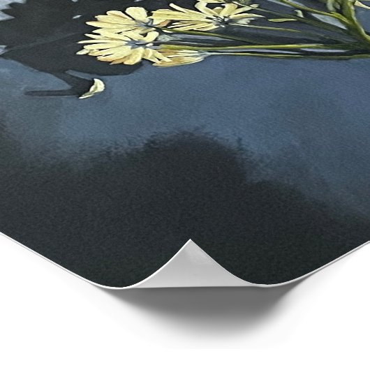 Still Life. Garden clippers and daisies poster ポスター (角)