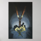 Still Life. Garden clippers and daisies poster ポスター (正面)