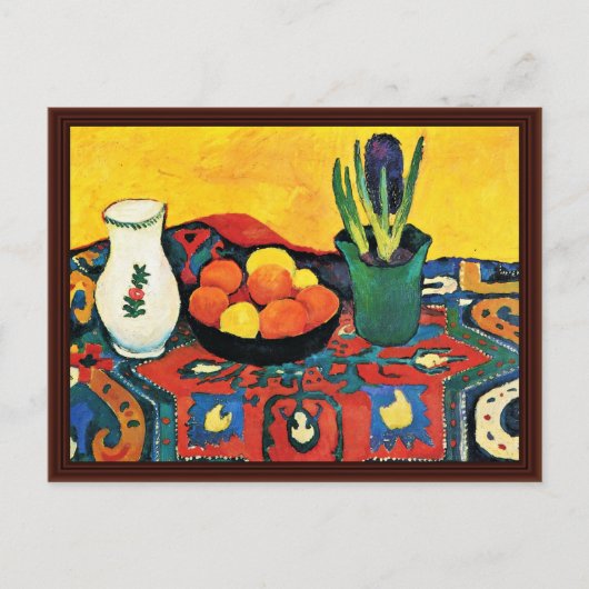 Still Life: Hyacinth Rug By Macke 威厳がある ポストカード (正面)