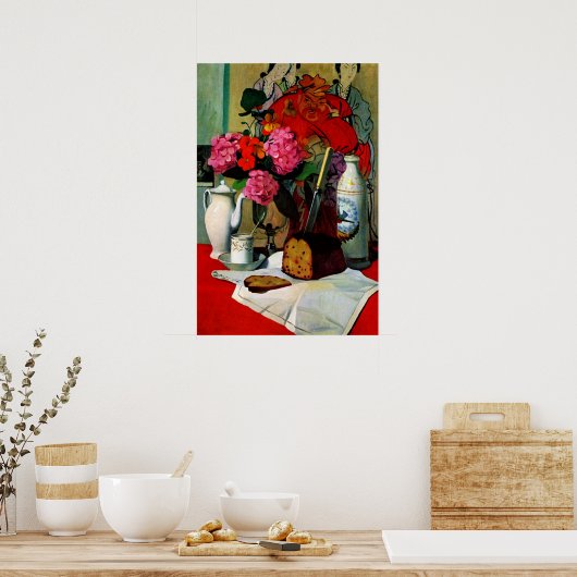 Still Life in Chinese Painting  ポスター (キッチン)