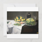 Still Life Lemon Peaches by Manet Impressionist カード (正面)