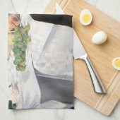 Still Life Lemon Peaches by Manet Impressionist キッチンタオル (四つ折り)