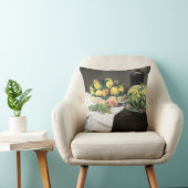 Still Life Lemon Peaches by Manet Impressionist クッション (椅子)