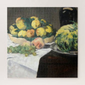 Still Life Lemon Peaches by Manet Impressionist ジグソーパズル (縦)
