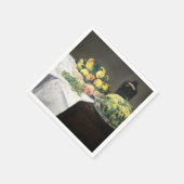 Still Life Lemon Peaches by Manet Impressionist スタンダードカクテルナプキン (角)