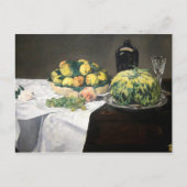 Still Life Lemon Peaches by Manet Impressionist ポストカード (正面)