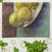 Still Life Lemons on aプレートby Vincent van ゴッホ キッチンタオル (折り畳み)