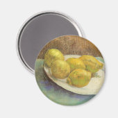 Still Life Lemons on aプレートby Vincent van ゴッホ マグネット (正面/裏面)
