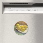Still Life Lemons on aプレートby Vincent van ゴッホ マグネット (インサイチュ (食洗機))