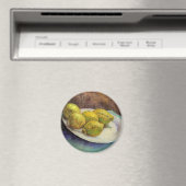 Still Life Lemons on aプレートby Vincent van ゴッホ マグネット (インサイチュ (食洗機))