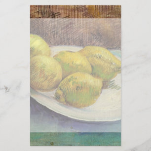 Still Life Lemons on aプレートby Vincent van ゴッホ 便箋