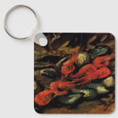 Still Life Musselsとエビby Vincent vanゴッホ キーホルダー (正面)