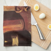 Still Life of 4石ボトルby Vincent van ゴッホ キッチンタオル (四つ折り)