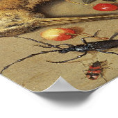 Still Life of Birds and Insects, 1637 ポスター (角)