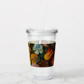 Still Life of Flowers in a Wan-Li Vase アクリルタンブラー (裏面)