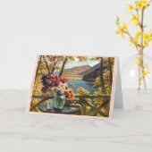 Still Life on a Terrace, Constantin Westchiloff カード (黄色い花)