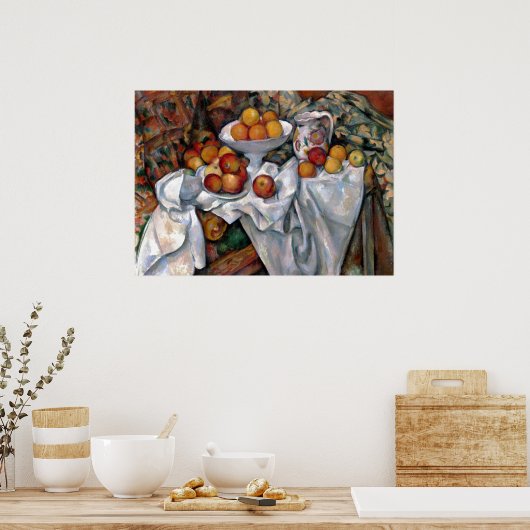 Still Life Oranges - Paul Cezanne Painting Art ポスター (キッチン)