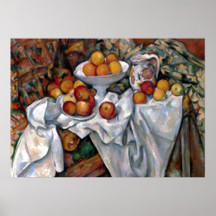 Still Life Oranges - Paul Cezanne Painting Art ポスター